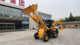 China Factory Epa Engine Wheel Loader Mini Backhoe Excavator Loader 4x4 Backhoe Loader