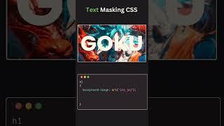 Text masking css #shorts #coding #web #webdevelopment #html #css