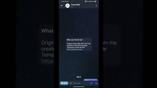 Telegram Tempmail Bot | Ethical Hackers @virtualbot369 #cybersecurity #tempmail #telegrambot #hacker
