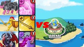 dynamons world : dùng đội hình legendary 1 gold , 1 kim cương và 1 bóng tối vs arena liệu có mạnh ??