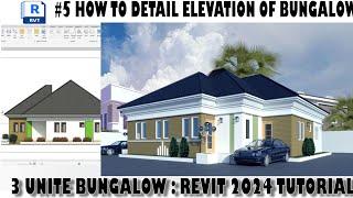 #5 HOW TO CREATE 3 UNITE BUNGALOW: DETAILS ELEVATIONS