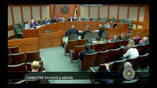 Texas House Ways & Means Meeting