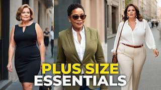 Plus Size Fashion Essentials for Women over 50+ 60+ | Must-Have Items for a Chic Wardrobe