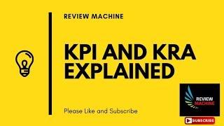 KRA & KPI Explained | KPI's of Store Manager