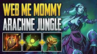 GETTING STICKY! | Arachne Jungle Gameplay | SMITE 1 Conquest