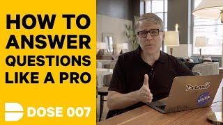 How To Answer VC Investors Questions Like a Pro | Dose 007