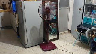 [August 2024 remake] 16" Tokyo red KDK stand fan w/lamp (SF-40L)