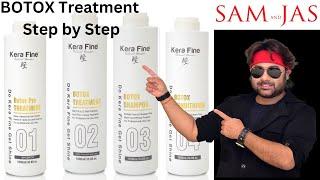 kerafine Botox Treatment Step by step by Sam and Jas Hair & Makeup Academy Mumbai