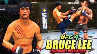 Bruce Lee Is Incredible! Insane Head Kick Knockouts! EA UFC 4 Online (PS5)