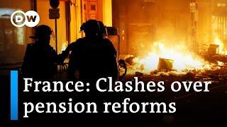 Protests erupt as French government bypasses parliament on pensions | DW News