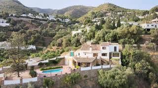 Vista aérea de una increíble villa en Mijas Pueblo