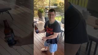 Clayton got a bit cheeky  wait for it #funny #downsyndrome #beer