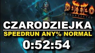 Cała gra w mniej niż godzinę! Czarodziejką! Speedrun Any% Norm PX 52:54 IGT - Diablo 2: Resurrected