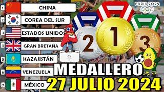 Medallero hoy 27 Julio 2024 de Juegos Olimpicos 2024 ASÍ ABRE el tablero París 2024