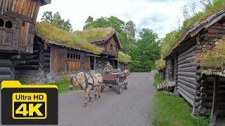 4K Beautiful Norway Village Life and Landscapes Stock Footages