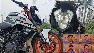 Duke 200 with Duke 390  headlight | first #duke200 in North India