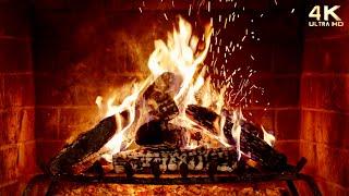  Crackling Fireplace Ambience   Relaxing Fireplace Burning in 4K