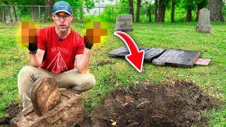 Digging In A Cemetery You Won't Believe What I Find