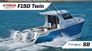 Sailfish Catamarans S8 Powered By Twin White Yamaha F150 Outboards