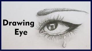 How to draw eye \ crying \ Tuba Arts