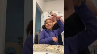 Styling Scarlett's hair & singing fun! #scarlett #curlyhairstyles #spacebuns