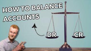 How to Balance off Accounts in Accounting (Balancing T Accounts with Examples)