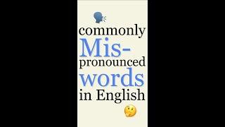 STOP Mispronouncing These Words! Commonly Mispronounced English Words (comfortable, answer, iron)