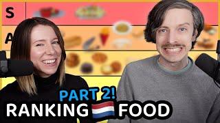 RANKING *MORE!* DUTCH FOOD ON A TIER LIST  (americans try dutch food)