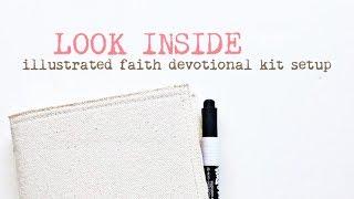 Look Inside // Illustrated Faith monthly devotional setup