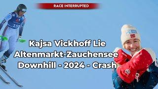 Kajsa Vickhoff Lie - Altenmarkt Zauchensee - Downhill - 2024 - Crash