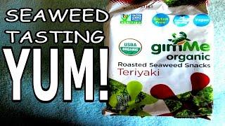 Trying Gimme Organic Roasted Seaweed Snacks | What's It Taste Like?!