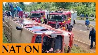 Four dead, scores injured after Kensilver bus overturns at Nithi bridge, Tharaka Nithi County