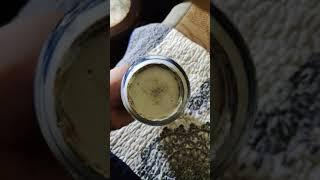 清中期青花山水亭台小供瓶，虽然残了，还是收藏起来，老物越来越少了