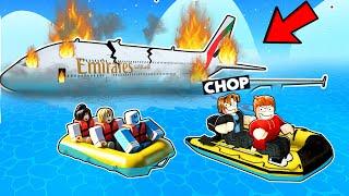 ROBLOX CHOP VS PLANE CRASH! CAN WE SURVIVE THIS INSANE ESCAPE?