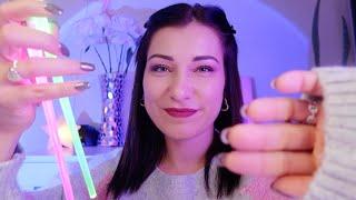 ASMR  Tingly Mouth Sounds & Light Triggers for Sleep (Hand Movements, Plucking & Face Tracing)