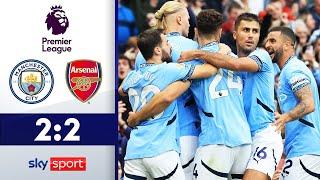 Stones rettet späten Punkt im Gipfeltreffen! | Manchester City - FC Arsenal | Highlights