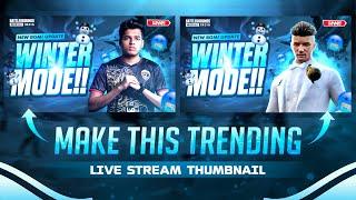 Make This New  Trending Winter Mode  Thumbnail for BGMI | Live Stream BGMI Thumbnail Tutorial