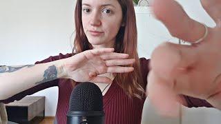 ASMR hand +mouth  sounds, face massage with cream, foam mic cover scratching - April Trigger Patreon