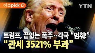 [이슈픽] 트럼프 "관세 최대 3521% 부과"…미국 결정에 '초토화' / YTN