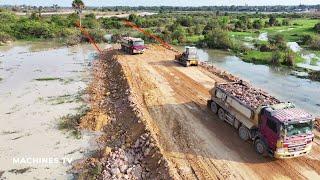 Full Videos Road Construction Time Lapse Sumarize One Week Only 1h Bulldozer skills