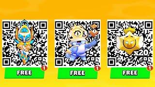 FREE x20 ANGEL & DEMON STAR DROPS & PINS QR CODES 2024  BRAWL STARS QR CODE