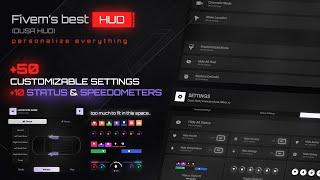 Fivem Script | Dusa Advanced Hud [10 Status + 10 Speedometer Variation] (Dusa)