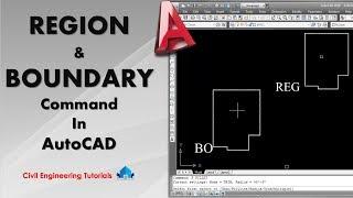 AutoCAD #25 - How to use REGION & BOUNDARY Command In AutoCAD | AutoCAD Basics