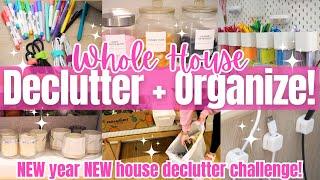 Whole House Declutter Organize! Declutter Organize With Me! New Year New House Declutter Challenge