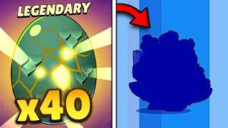 I Open 40 Legendary Eggs in Brawl Stars 