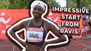 Tamari Davis POWERS To Women's 100m Victory At Gyulai István Memorial 2024