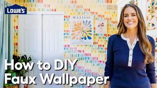 How To DIY Faux Wallpaper | The Weekender Essentials