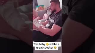 This #baby will be a great #speaker one day! 