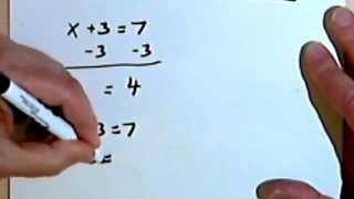 Solving Equations by Using Addition or Subtraction 1-4a