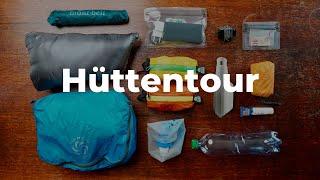 Universal PACKLISTE - Hüttentour |  Ultraleicht Hüttenwandern